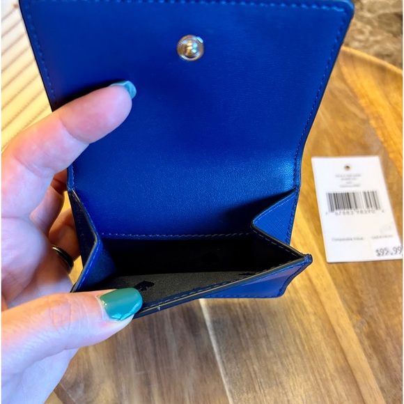 Kate Spade Staci Micro Tri-Fold Wallet- Riverblue ♠️ - Picture 10 of 12